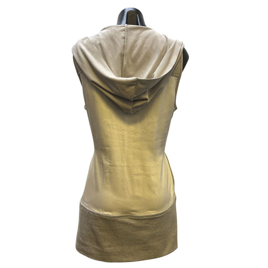 NWT Blanc Noir Sleeveless Hooded Wrap Vest Gray M