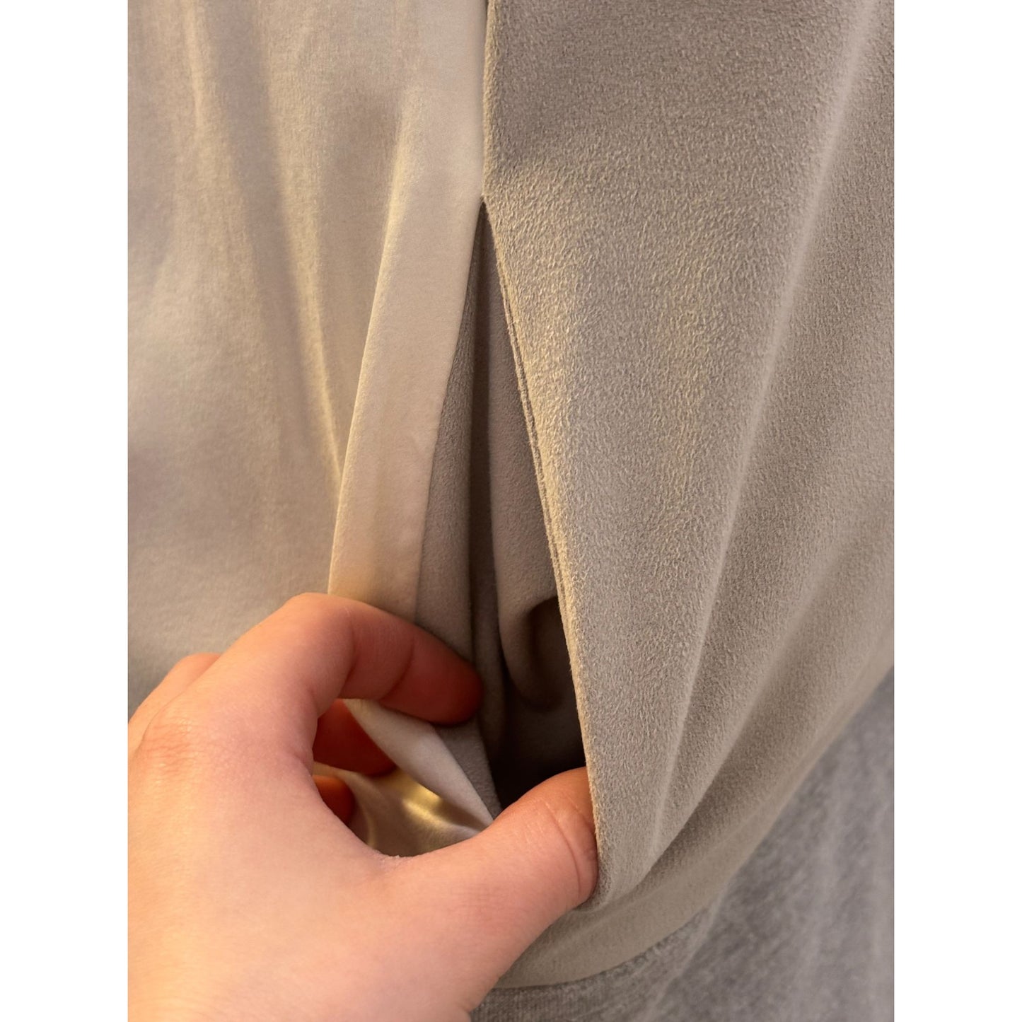 NWT Blanc Noir Sleeveless Hooded Wrap Vest Gray M