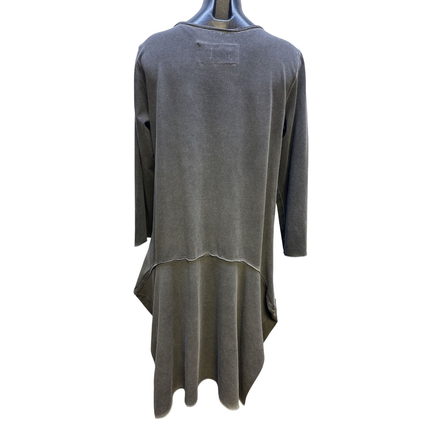 Luukaa Gray Loose-Fitting Tunic Dress Size 14