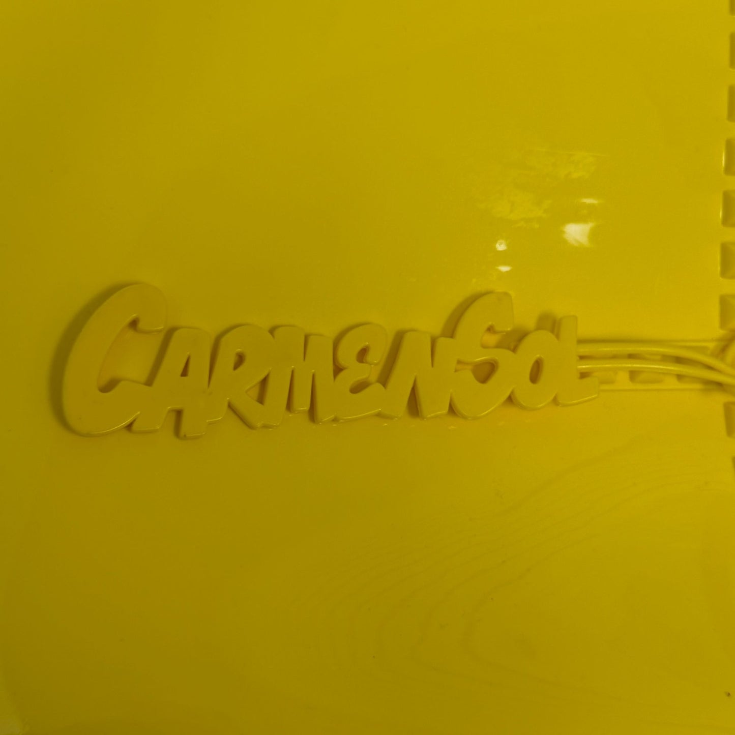 Carmen Sol Studded Yellow Tote Bag With Double Handles