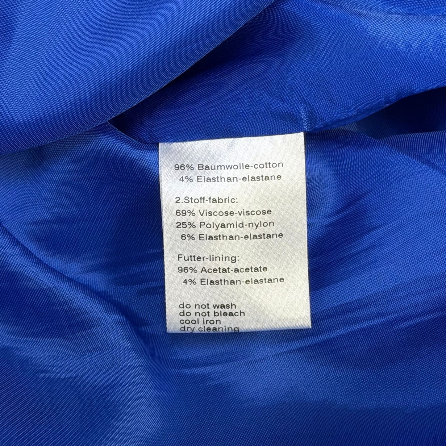 Akris Punto Blue Dress With Split Neck & Elbow Sleeves Size 10