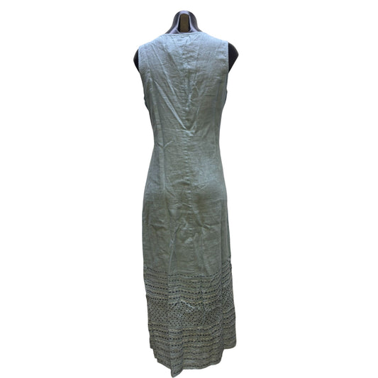 J. Jill Pure Jill Linen Sleeveless Maxi Dress Blue S