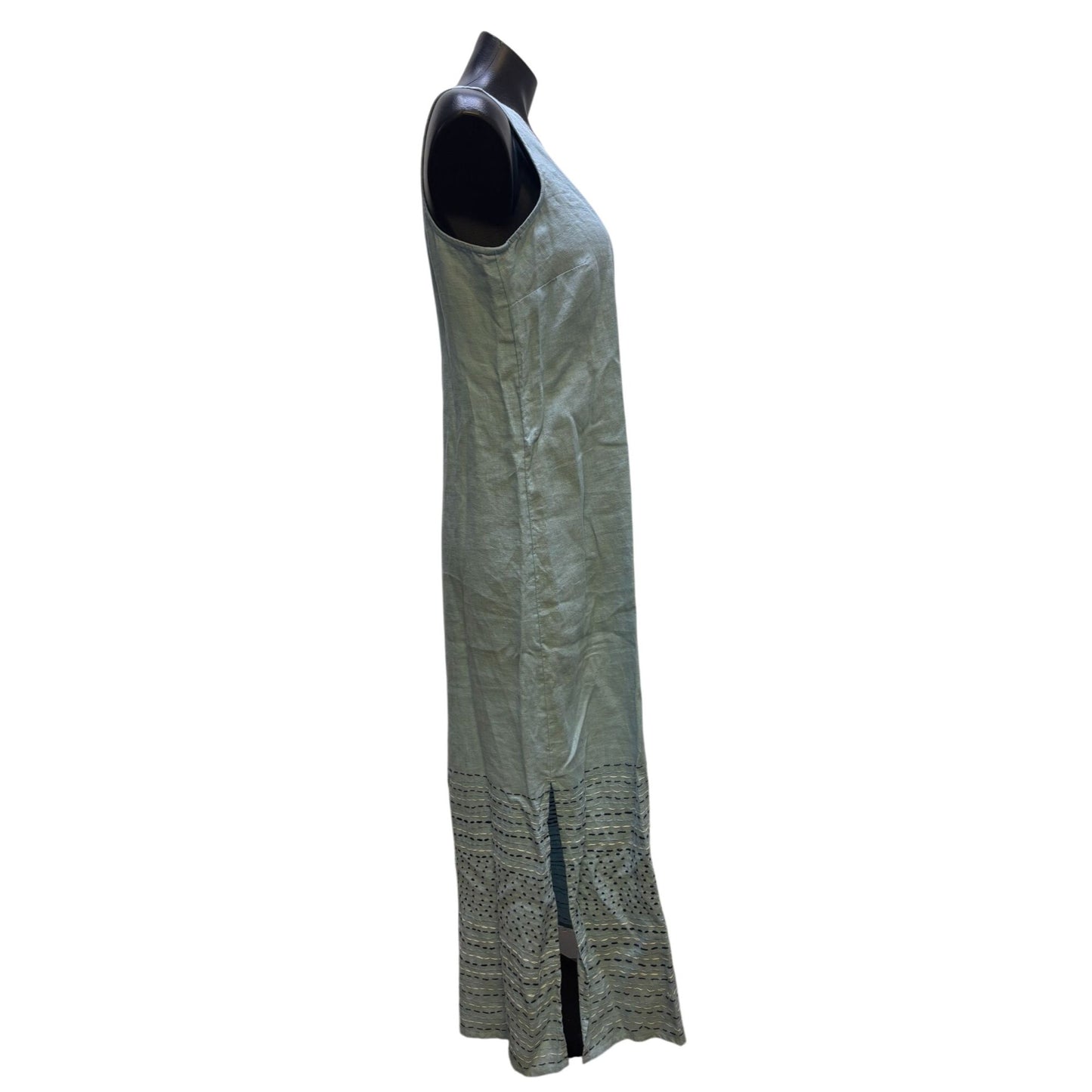 J. Jill Pure Jill Linen Sleeveless Maxi Dress Blue S