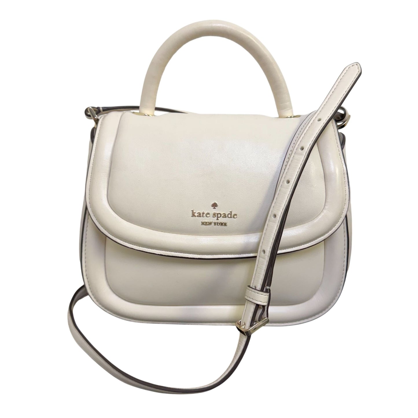 Kate Spade Ivory Leather Crossbody Purse