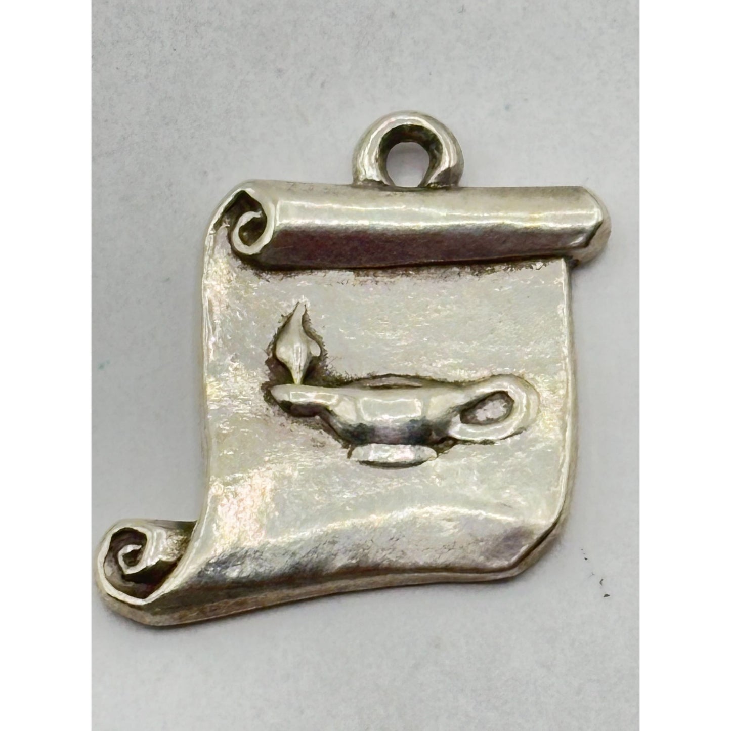 James Avery Sterling Silver 925 Retired Honor Roll Scroll Lamp Charm