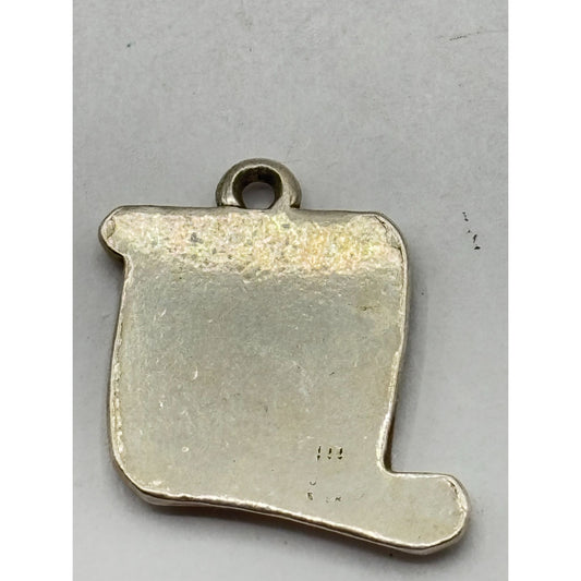 James Avery Sterling Silver 925 Retired Honor Roll Scroll Lamp Charm