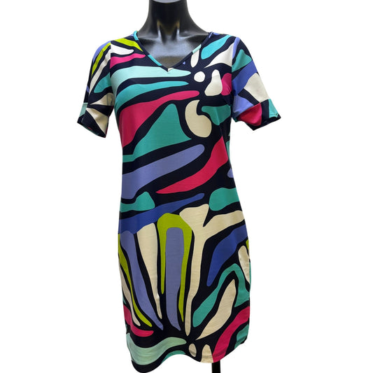 Jude Connally Abstract Print Dress XS Multicolor