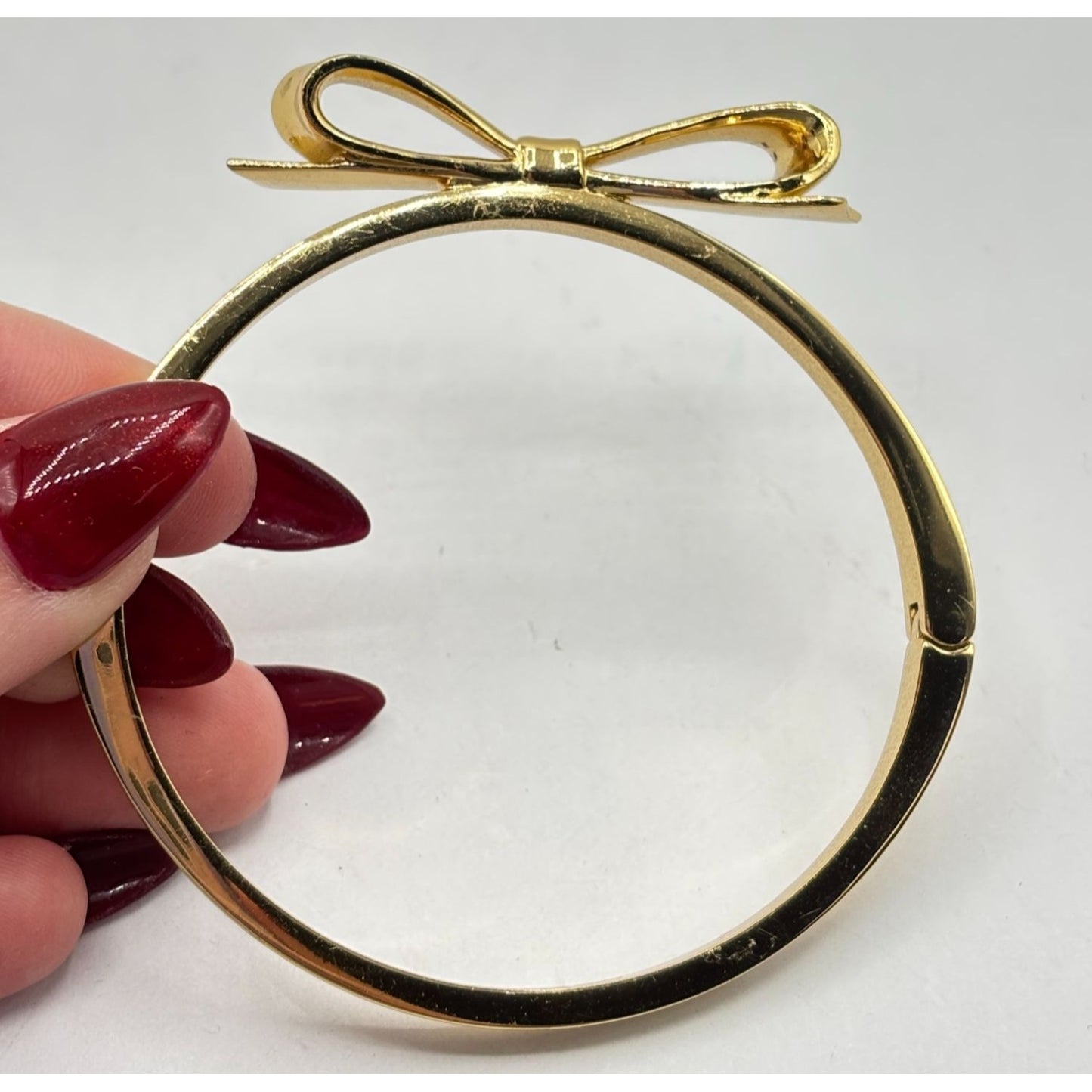 Kate Spade New York Gold-Tone Bow Bangle Bracelet