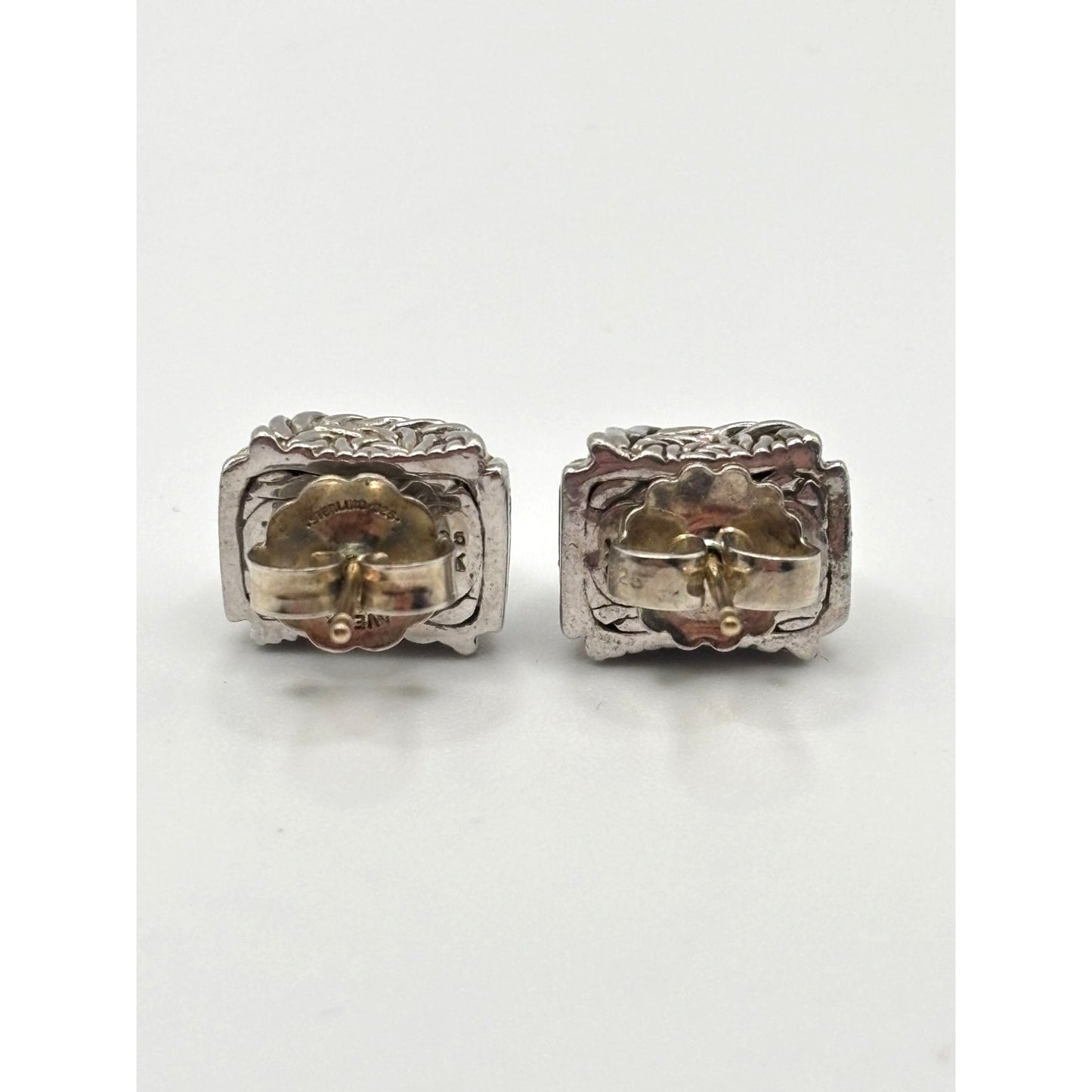 John Hardy 18K & 925 Sterling Silver Earrings