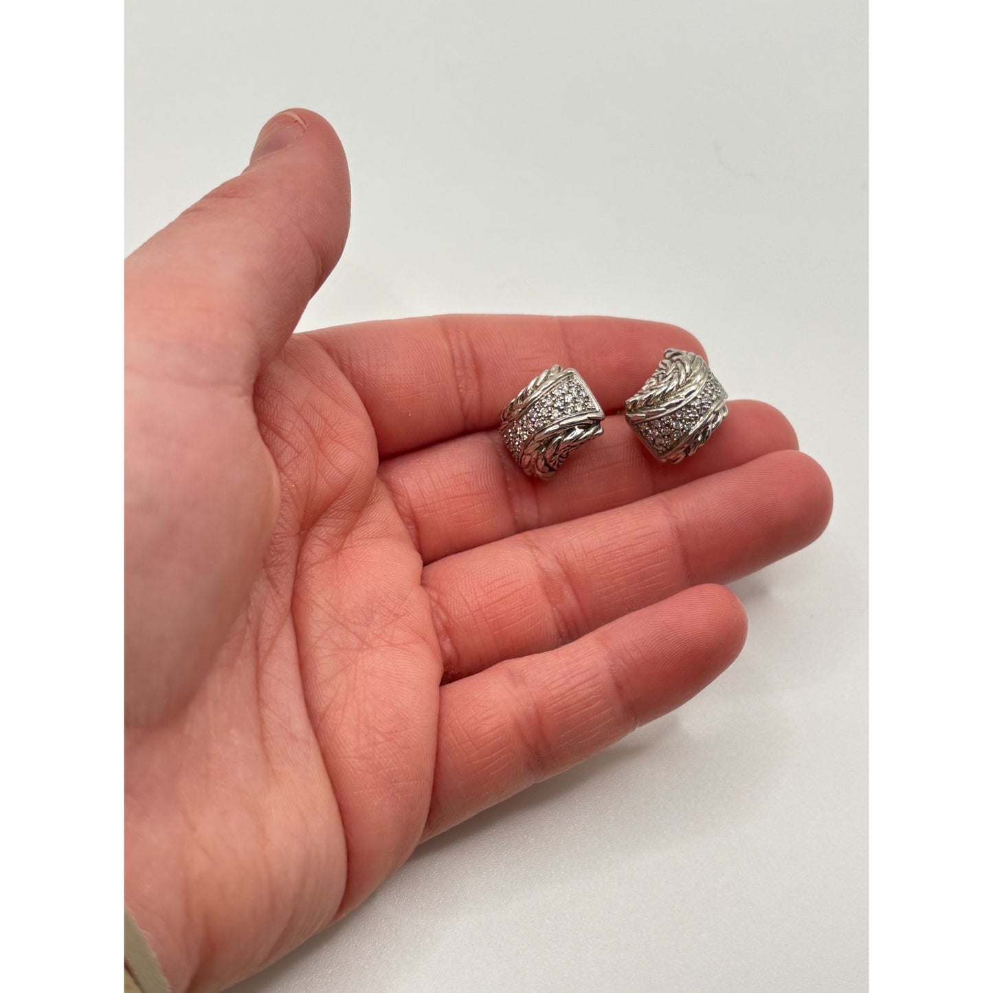 John Hardy 18K & 925 Sterling Silver Earrings