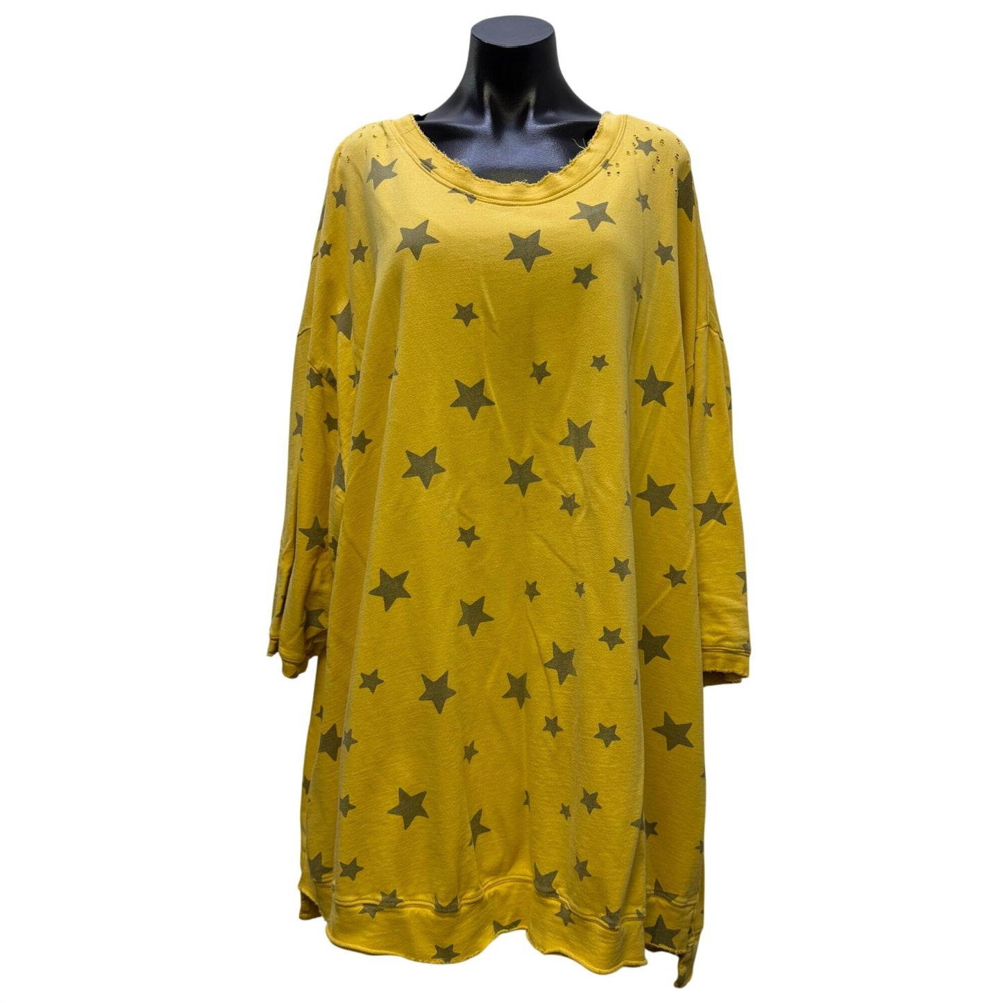 Magnolia Pearl Oversized Yellow Star Print Dress OS