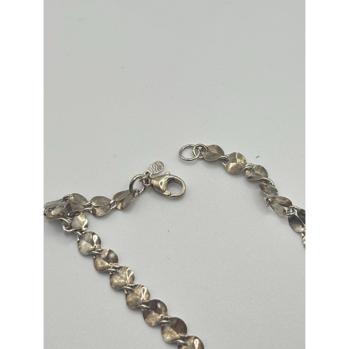 Sterling Silver 925 Necklace With Blue Gemstone Bead Pendant