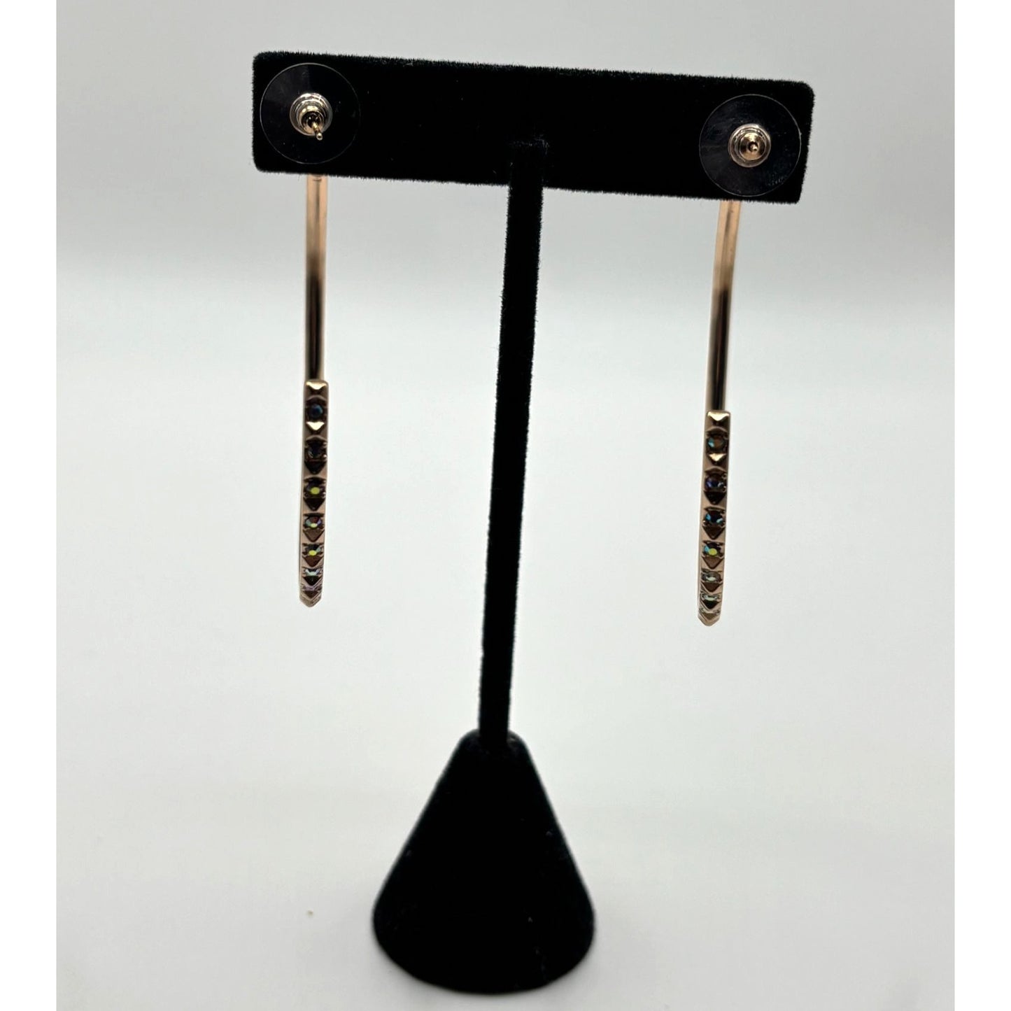 Kendra Scott Gold Studded Geometric Large Hoop Earrings