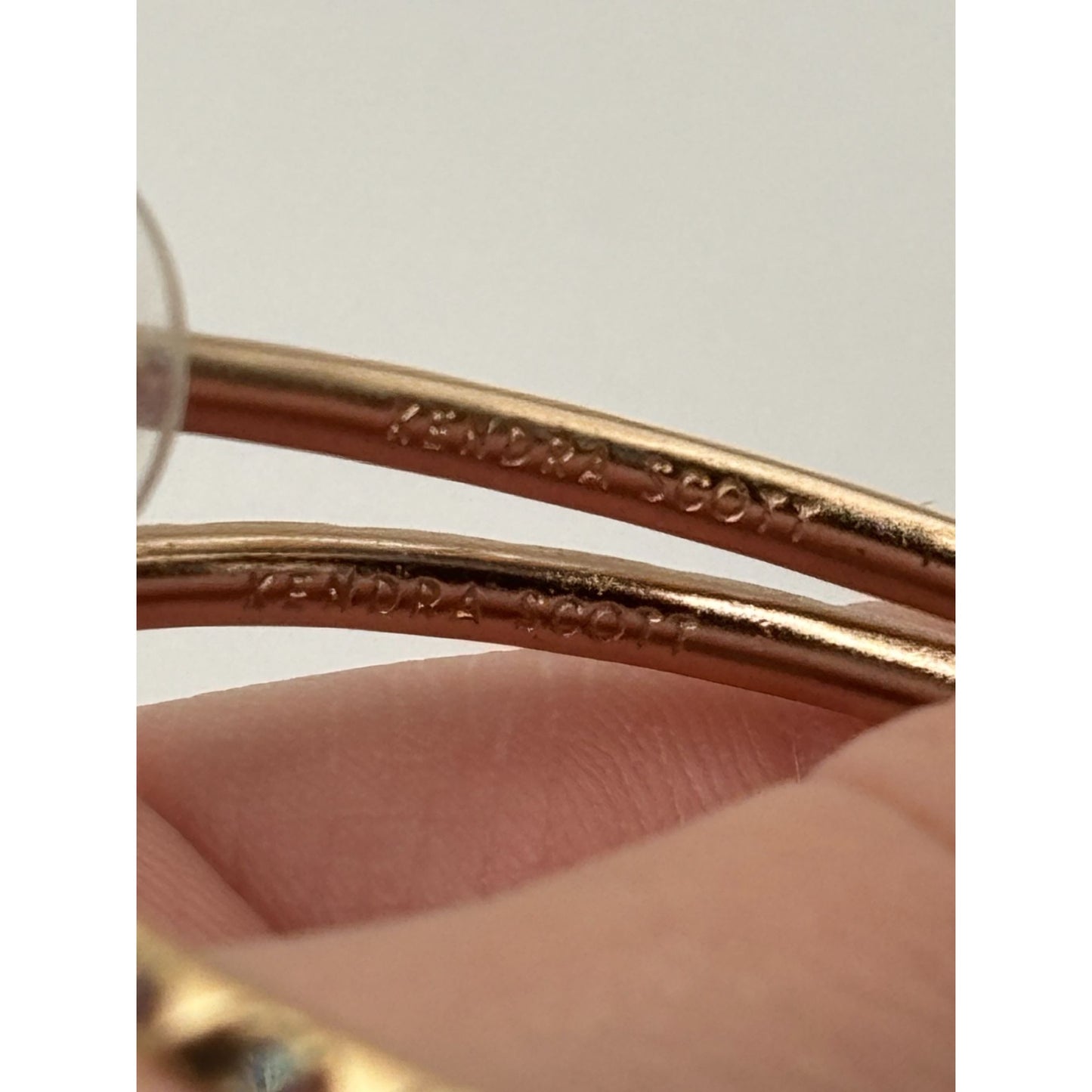 Kendra Scott Gold Studded Geometric Large Hoop Earrings