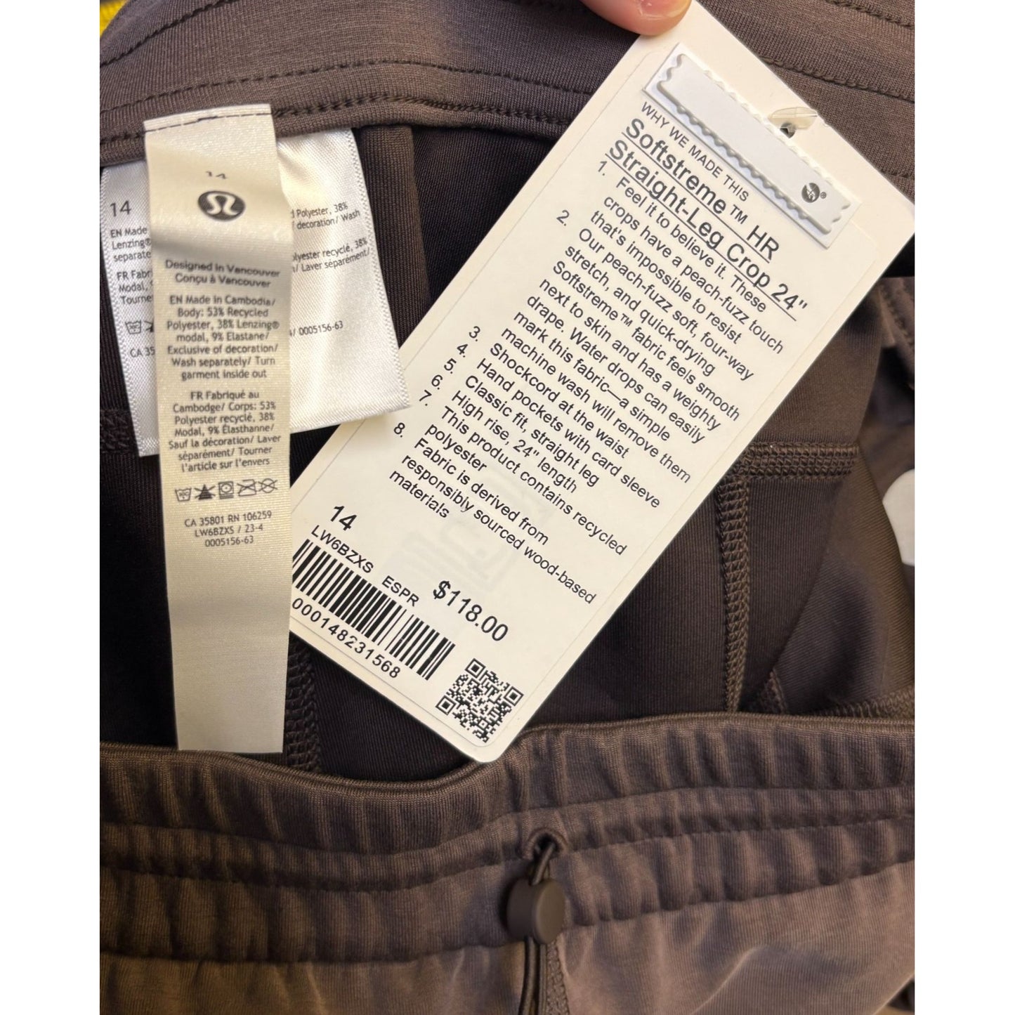 Lululemon Brown 2 Piece Loungewear Set Size L/14
