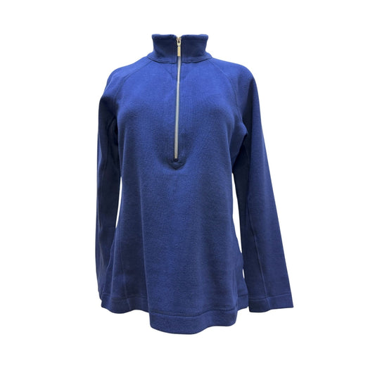 NWT Tommy Bahama Blue Half-Zip Pullover Shirt Long Sleeve Casual Lightweight M