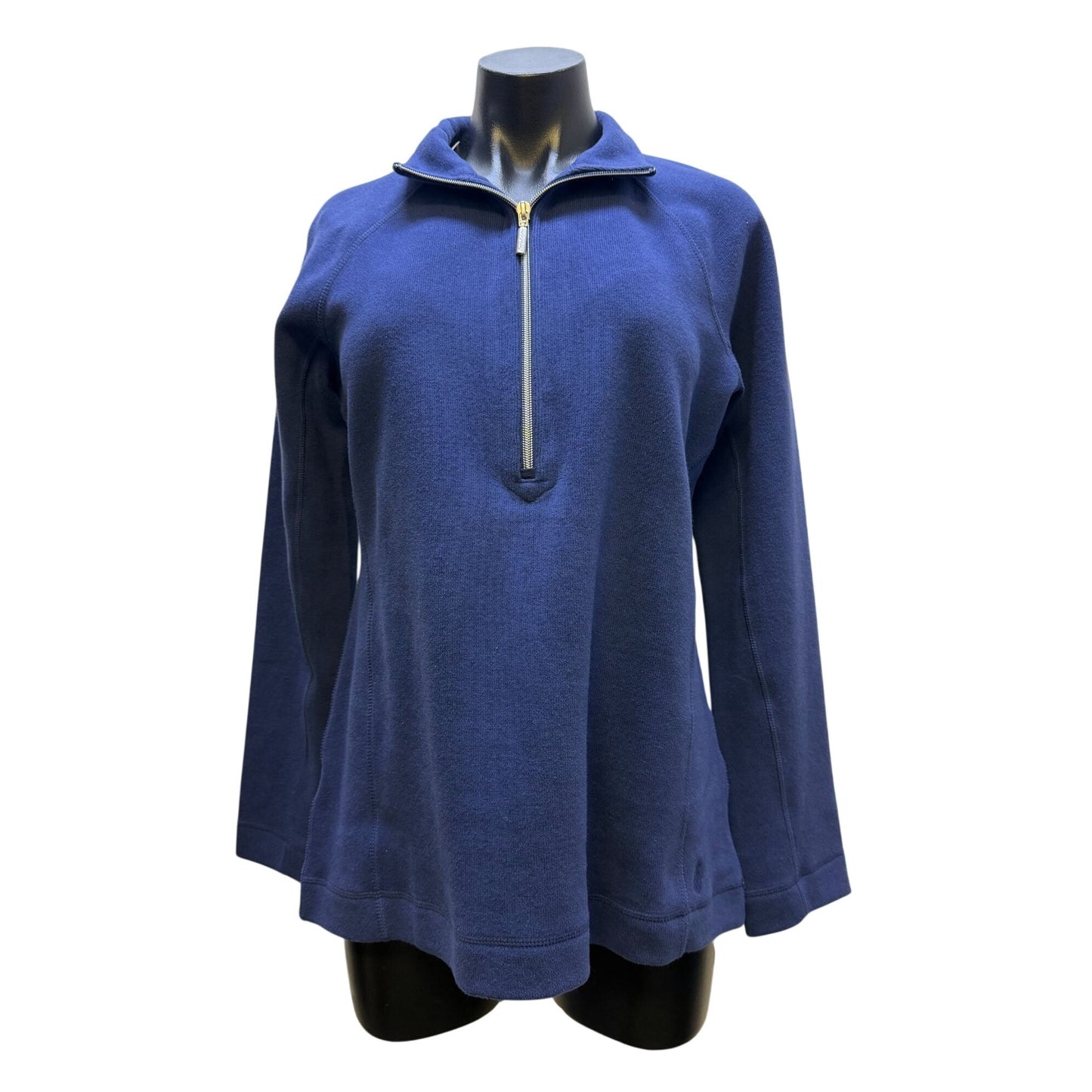 NWT Tommy Bahama Blue Half-Zip Pullover Shirt Long Sleeve Casual Lightweight M