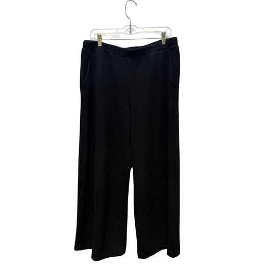 Alembika Wide-Leg Black Pants Size 5/XL