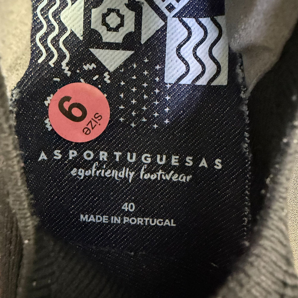 Asportuguesas Black Eco-Friendly Slip-On Shoes Size 40/EU 9