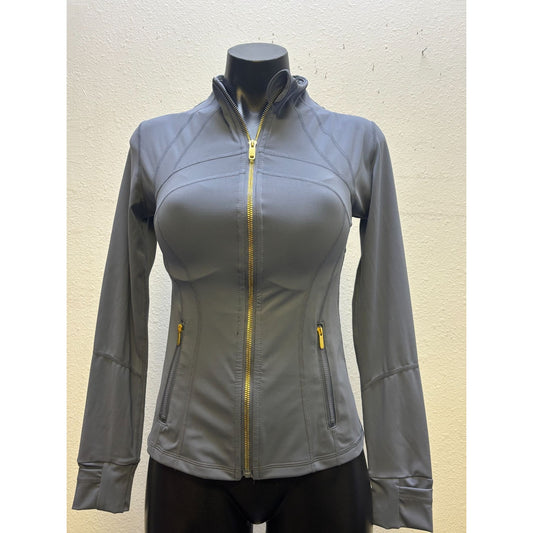 Lululemon Womens Gray Zip-Up Jacket Size 4