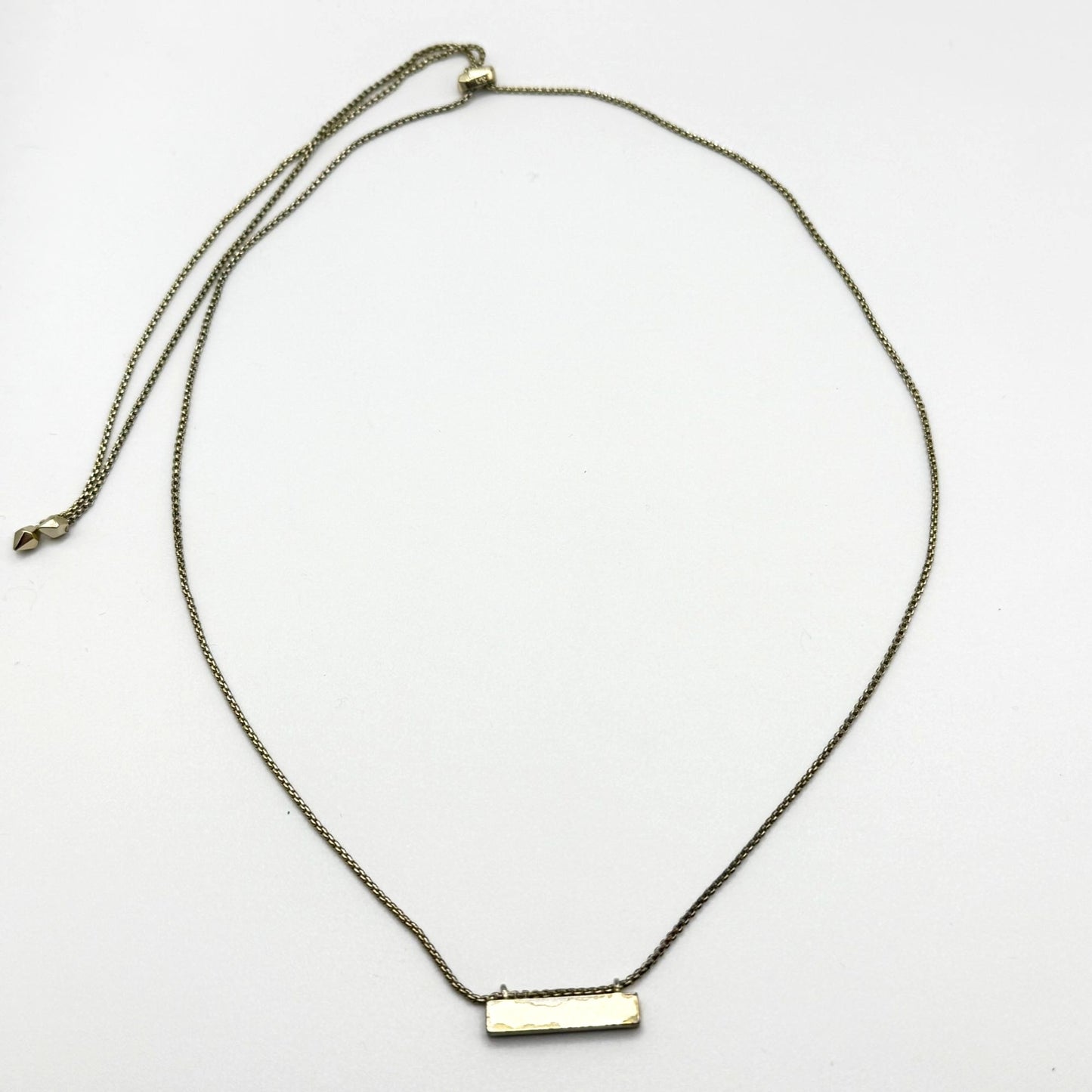 Kendra Scott Horizontal Bar Opal Pendant Necklace Gold-Tone