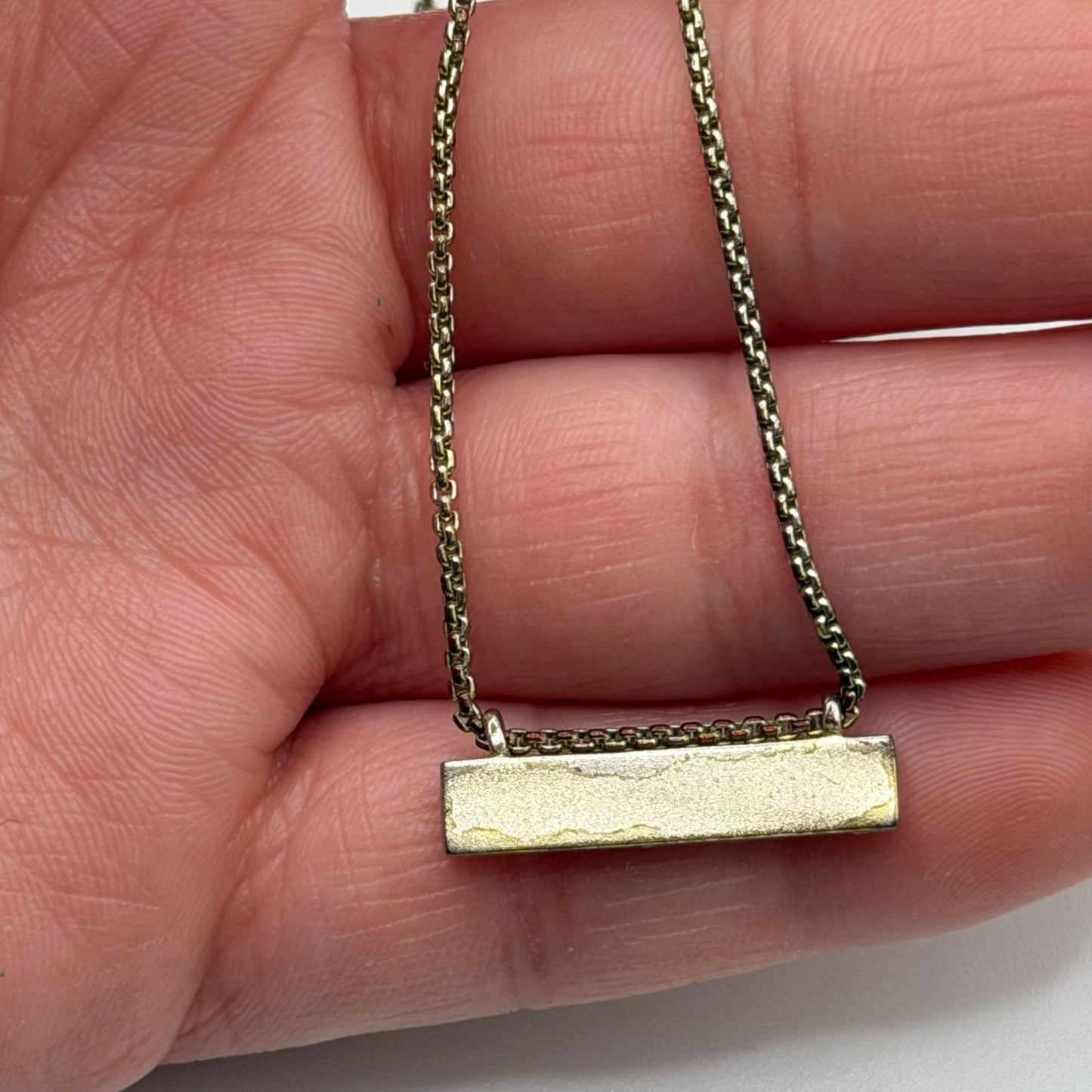 Kendra Scott Horizontal Bar Opal Pendant Necklace Gold-Tone