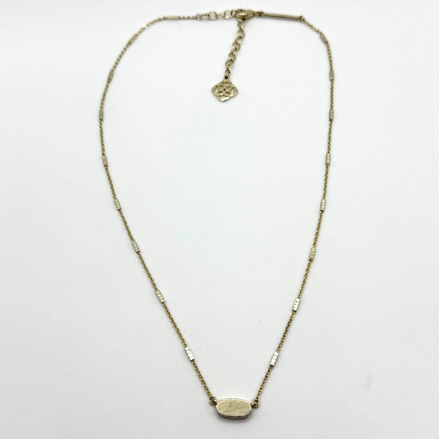 Kendra Scott Gold-Tone Necklace With Oval Pendant
