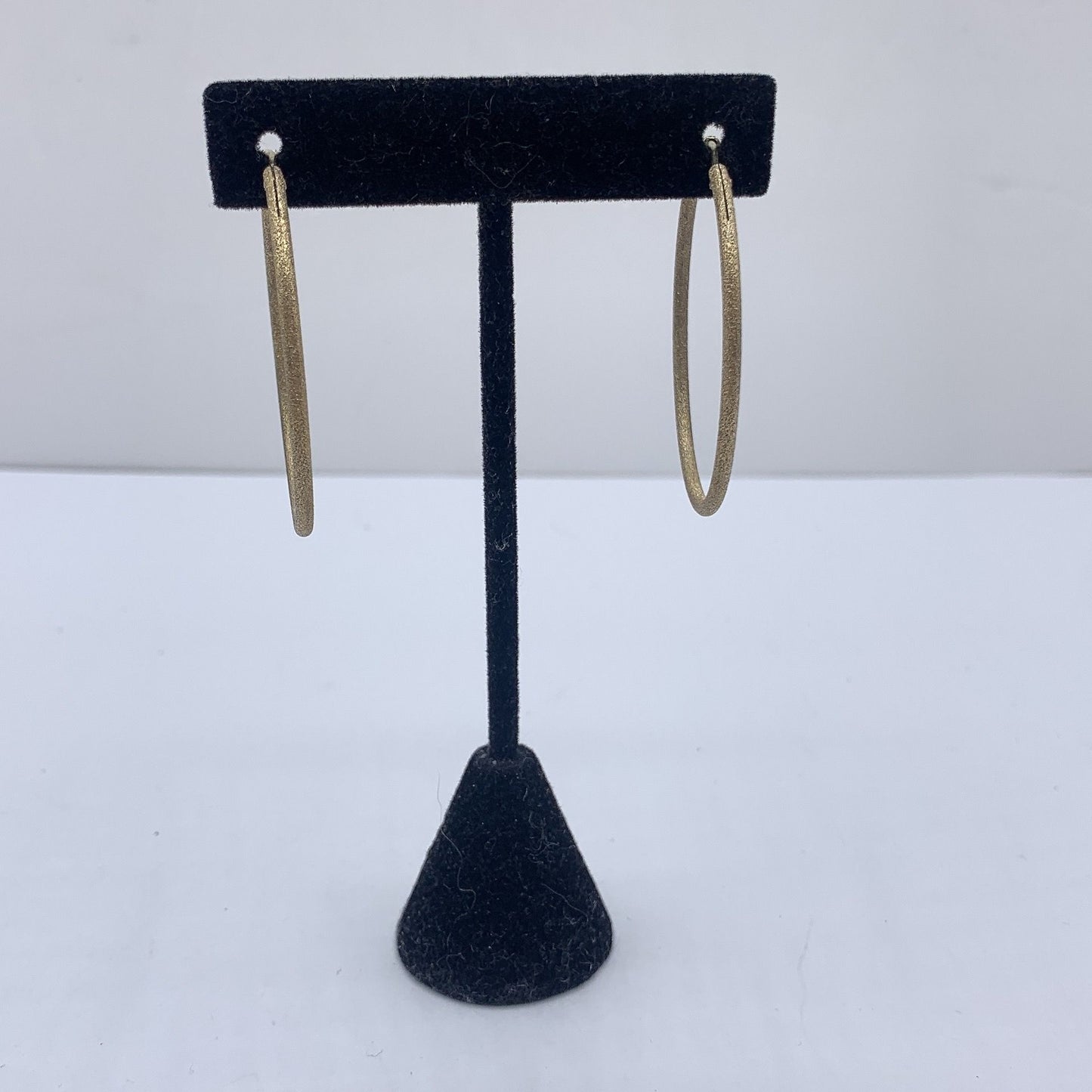 925 Sterling Silver Textured Hoop Earrings