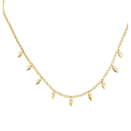Kendra Scott Gold Spike Necklace