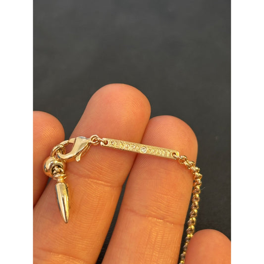 Kendra Scott Gold Spike Necklace
