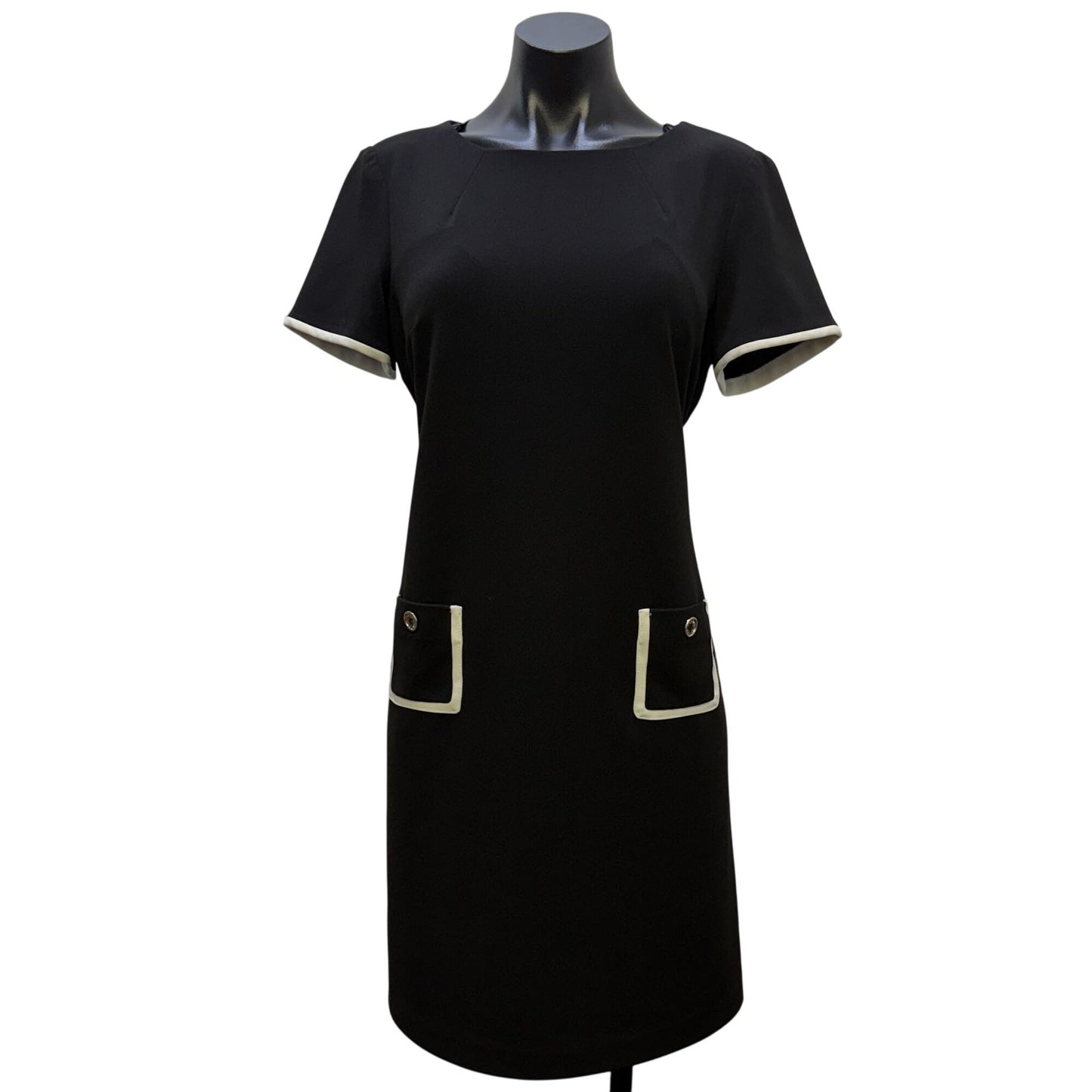 Tommy Hilfiger Black & White Knit Dress L