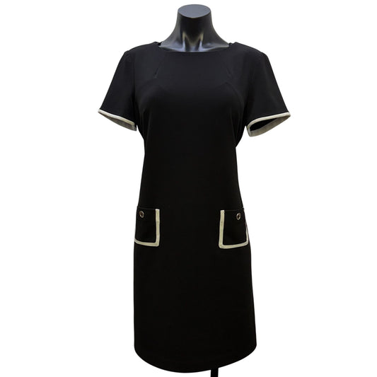 Tommy Hilfiger Black & White Knit Dress L