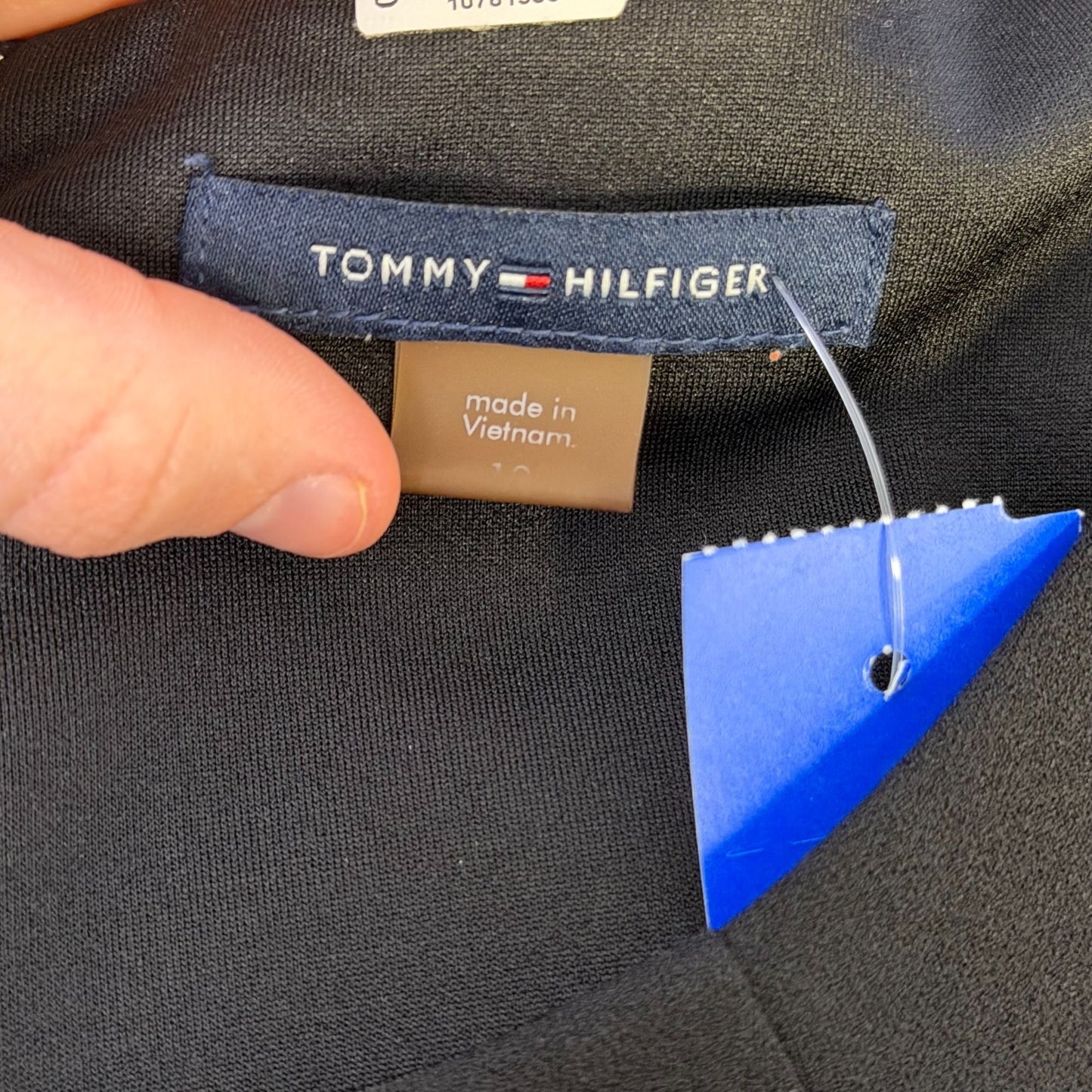 Tommy Hilfiger Black & White Knit Dress L