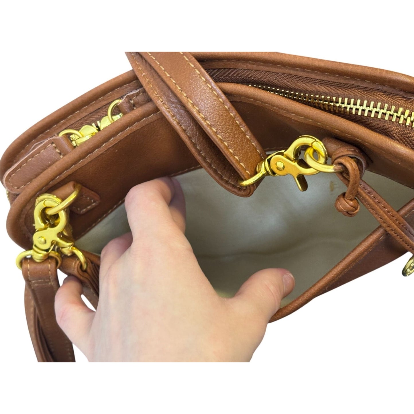 Minooy Uzania Brown Leather Crossbody Bag