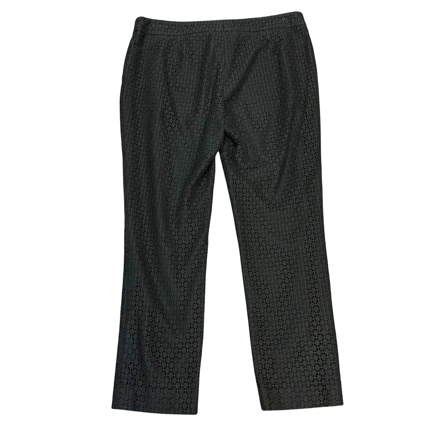 Akris Punto Black Eyelet Pants & Blouse Set Size 10/8