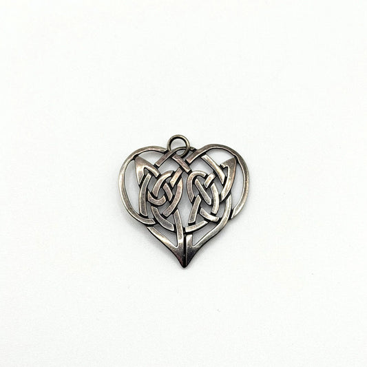 925 Sterling Silver Celtic Heart Pendant