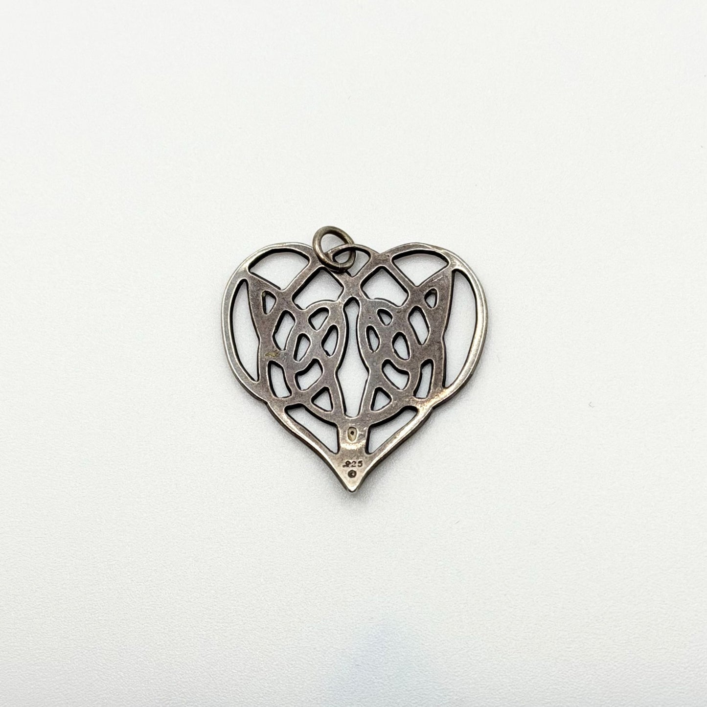 925 Sterling Silver Celtic Heart Pendant