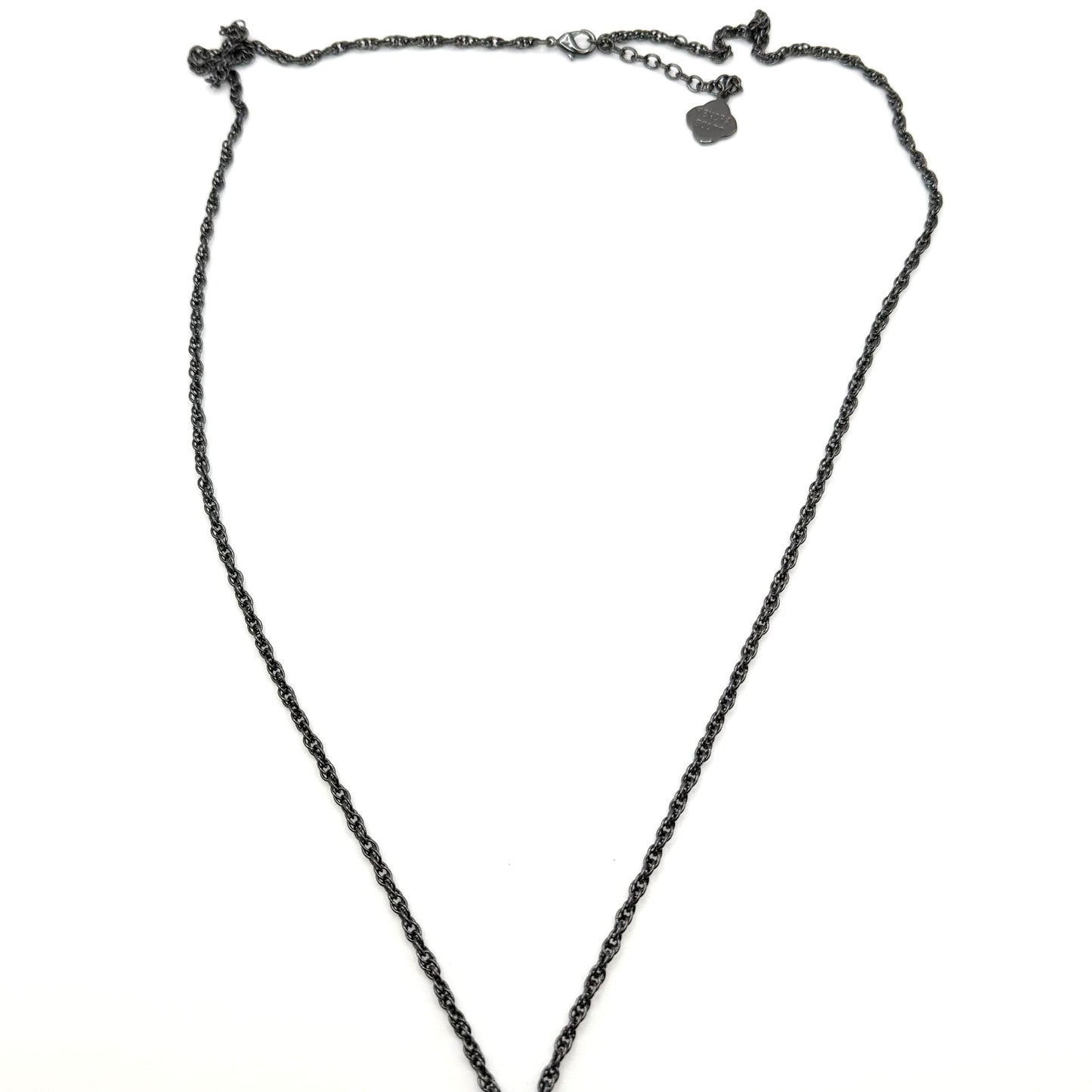 Kendra Scott Black Tassel Pendant Necklace With Long Chain