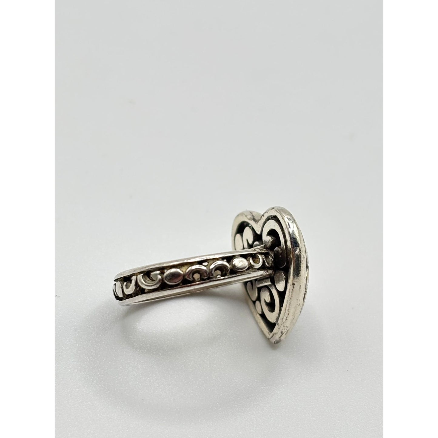Brighton Heart Swirl Silver Ring Size 7