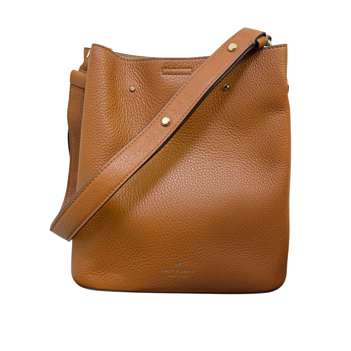 Kate Spade Tan Leather Pebbled Shoulder Bag