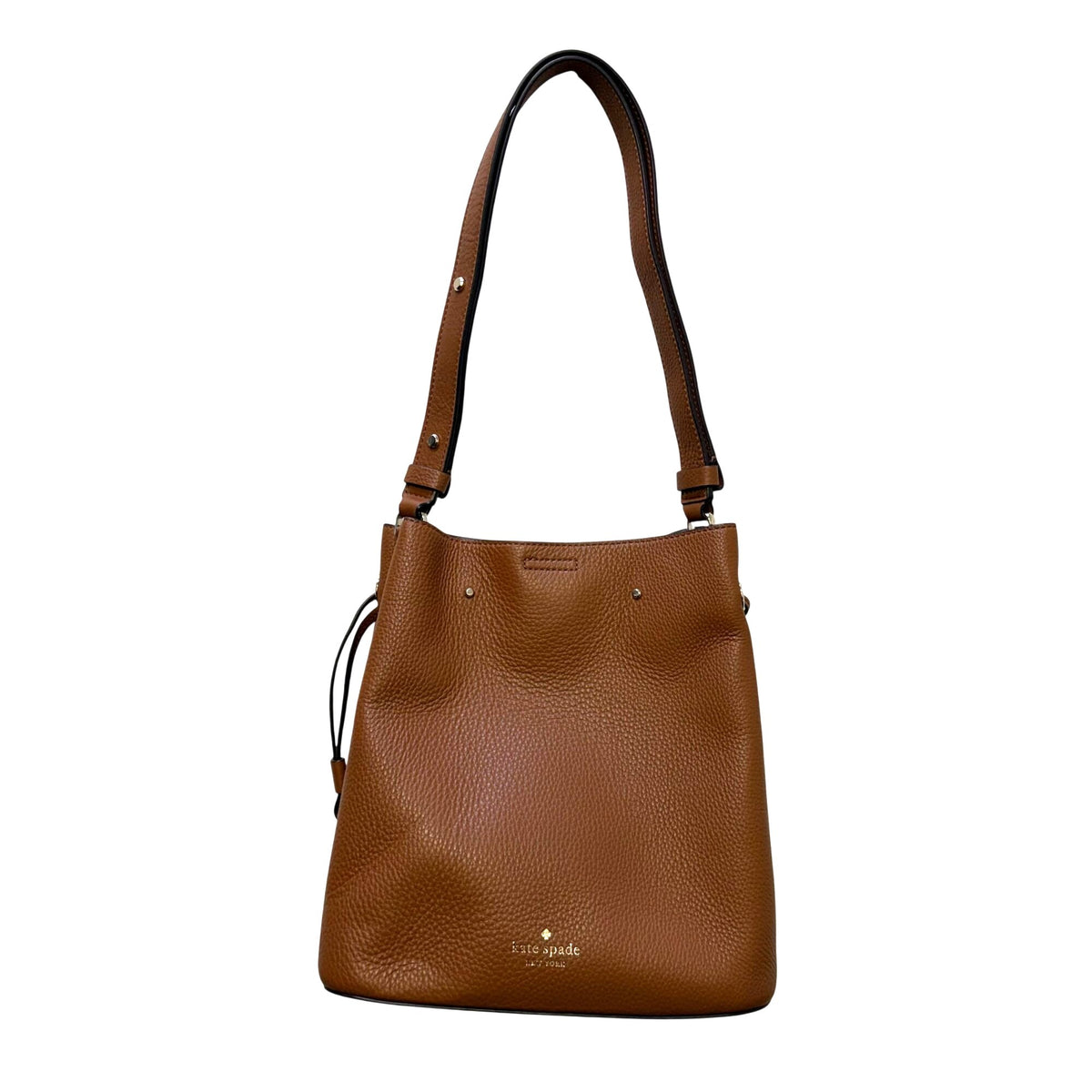 Kate Spade Tan Leather Pebbled Shoulder Bag