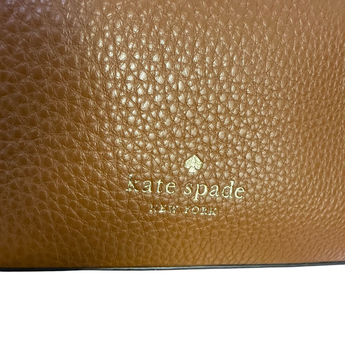 Kate Spade Tan Leather Pebbled Shoulder Bag