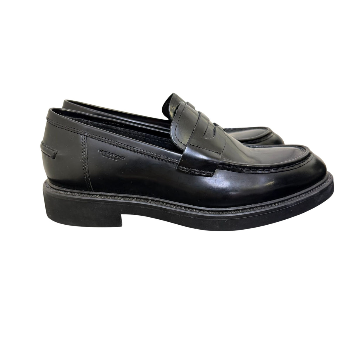 Vagabond Shoemakers Black Leather Loafers 8.5