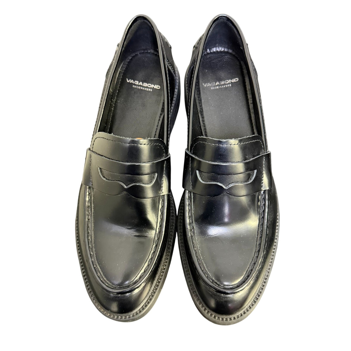 Vagabond Shoemakers Black Leather Loafers 8.5