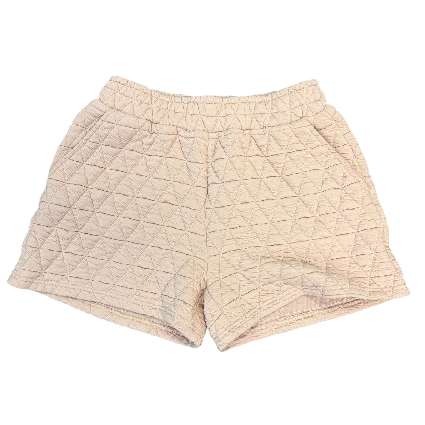 See And Be Seen 2pc Blouse & Shorts Pink Brown M