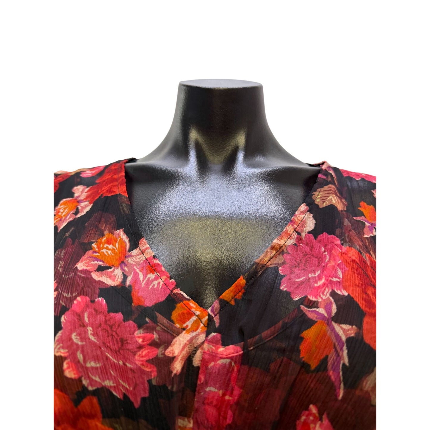 Johnny Was Jade Floral Maxi Dress & Slip Red Multi S