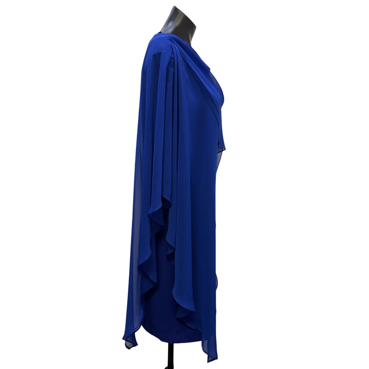 Eliza J Blue Chiffon Overlay Dress Size 10