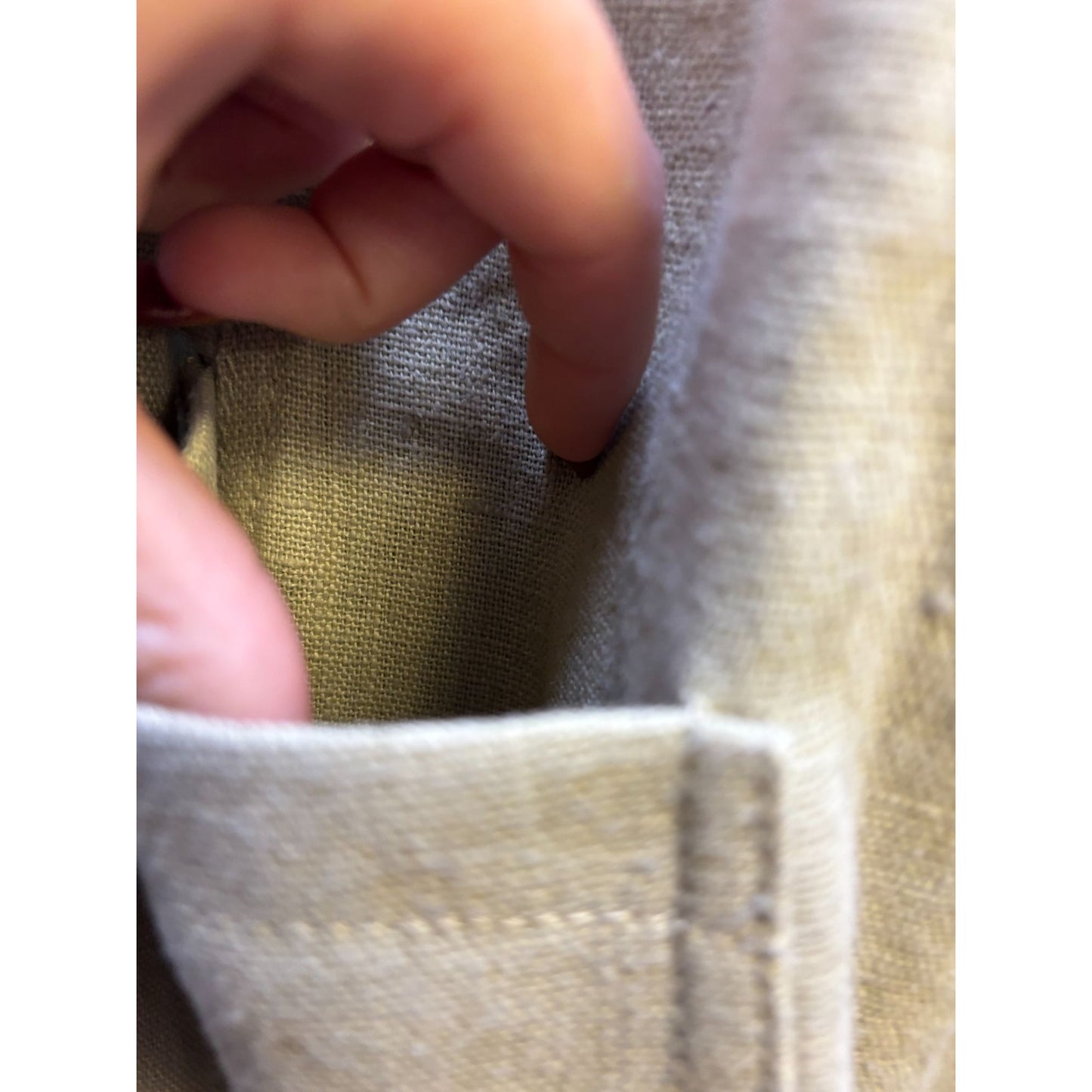 NWT Akris Punto Khaki Linen Jacket Open Front Lightweight XL