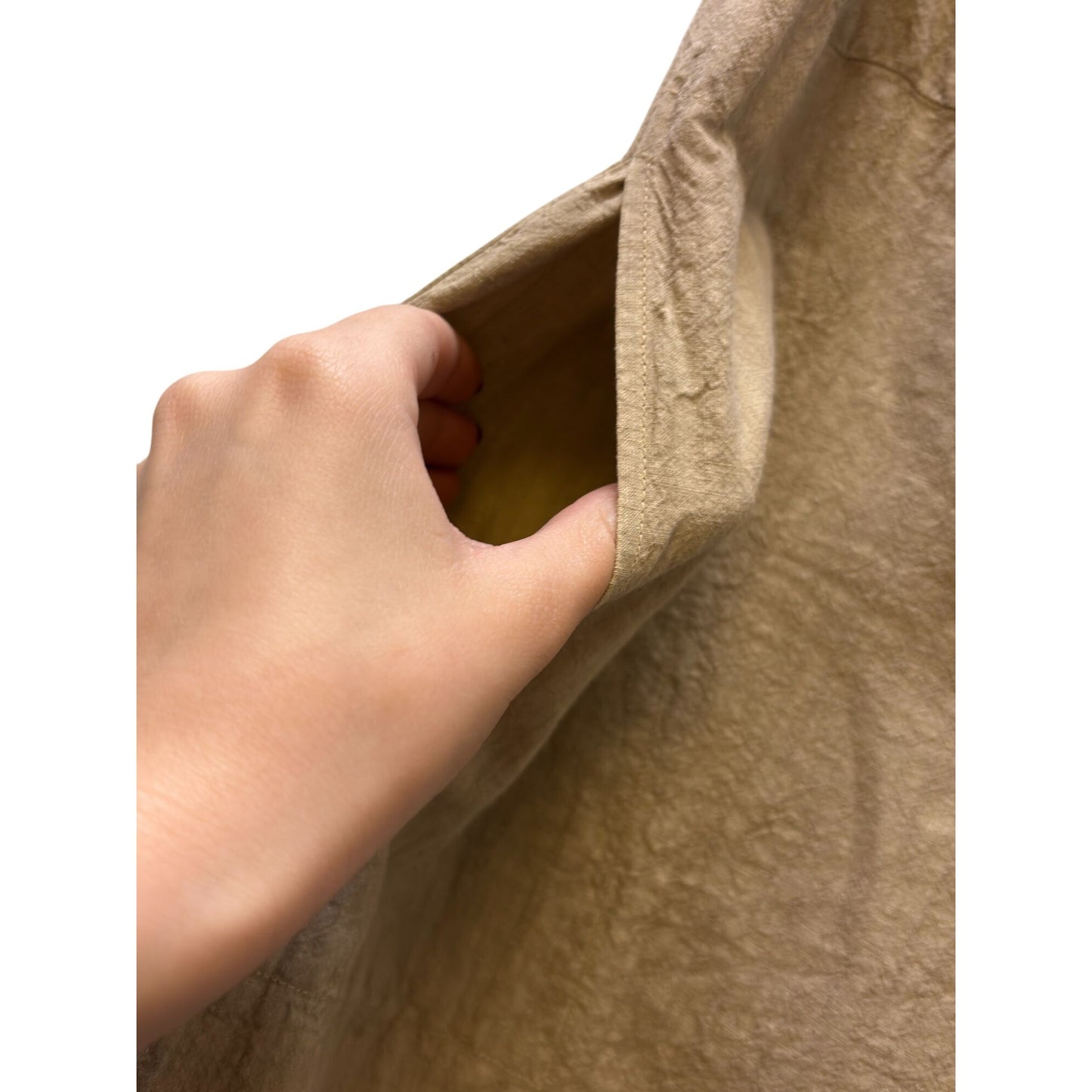 Manuelle Suibal Paris Linen Tan Pants Size 2 (Medium)