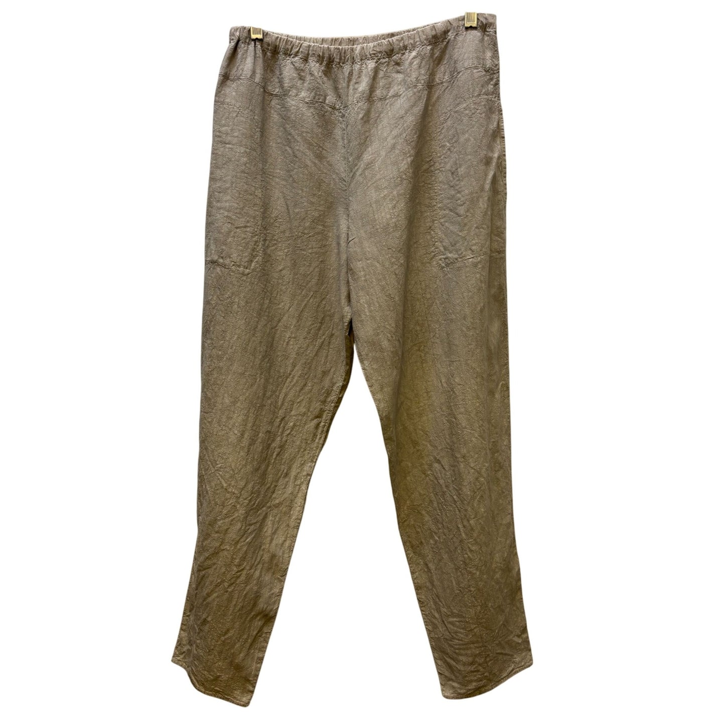 Manuelle Suibal Paris Linen Tan Pants Size 2 (Medium)